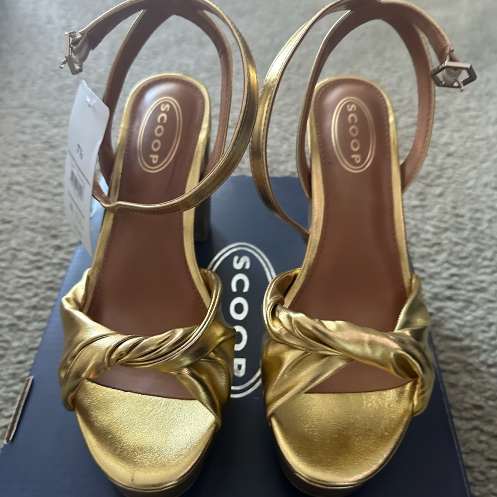Gold Platform Sandals